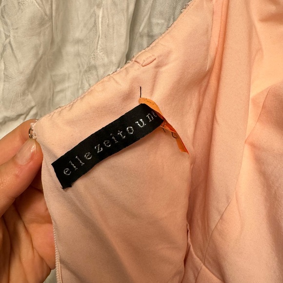 Elle Zeitoune Lace Blush Mermaid Dress , size 2 - Picture 5 of 5